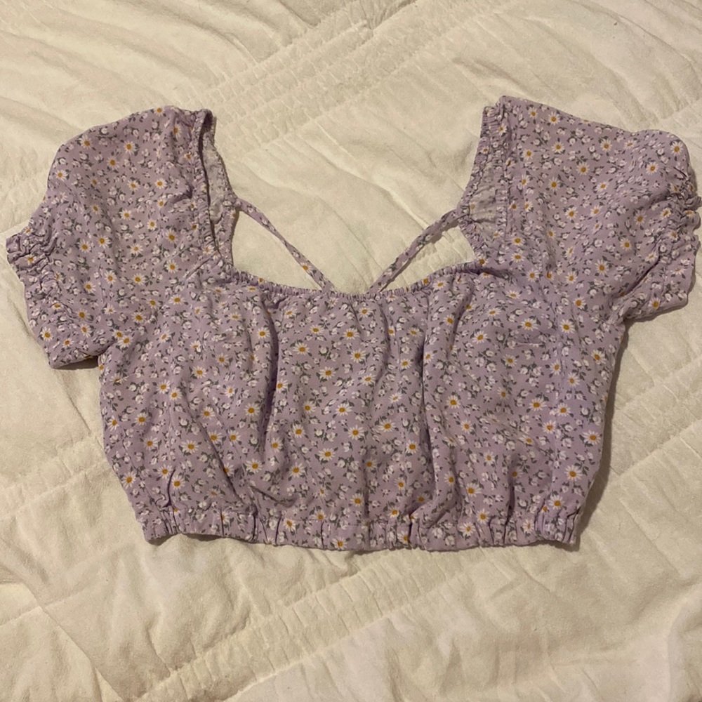 Purple Hollister crop top!